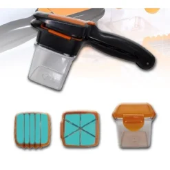 TAGLIAVERDURE FRUTTA MULTIFUNZIONALE CON CONTENITORE ERMETICO DA CUCINA TX-9541