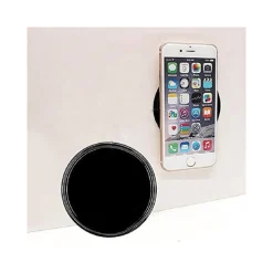 TAPPETINO ANTISCIVOLO IN SILICONE TONDO AUTO BASE ADESIVO CRUSCOTTO POGGIA SMARTPHONE