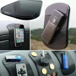 TAPPETINO AUTO ANTISCIVOLO BASE ADESIVO PER CRUSCOTTO SILICONE POGGIA CELLULARE