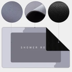 TAPPETINO DA BAGNO ANTISCIVOLO ASSORBENTE DIATOMITE CASA CUCINA CAMERA 40X60 CM