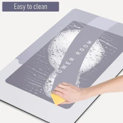 TAPPETINO DA BAGNO ANTISCIVOLO ASSORBENTE DIATOMITE CASA CUCINA CAMERA 40X60 CM