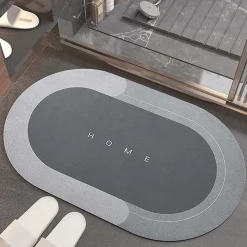 TAPPETINO DA BAGNO ASSORBENTE IN DIATOMITE FARINA FOSSILE AD ASCIUGATURA RAPIDA