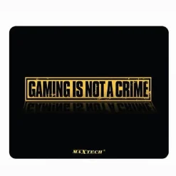 TAPPETINO MOUSE PAD ANTISCIVOLO GAMING G-CRIME CON SCRITTA SCRIVANIA PC MAXTECH G-MPAD11