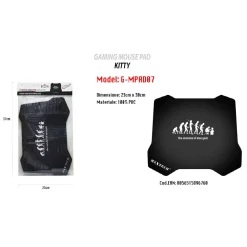 TAPPETINO MOUSE PAD ANTISCIVOLO GAMING EVOLUZIONE SCIMMIA UOMO PC MAXTECH G-MPAD07