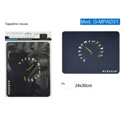 TAPPETINO MOUSE PAD GAMING TAPPETO PER PC CRONOMETRO VELOCITA' ANIMALI G-MPAD31