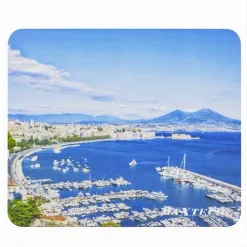 TAPPETINO MOUSE PAD TASTIERA PC GAMING PAESAGGIO GOLFO NAPOLI 24X20CM G-MPAD23