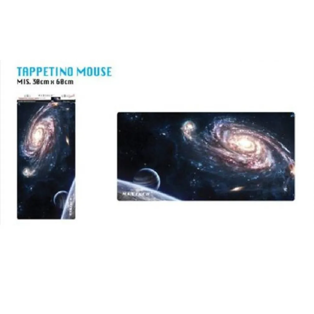 TAPPETINO PC PER MOUSE POGGIAPOLSO GAME PAD GALASSIA UNIVERSO MAXTECH G-MPAD19