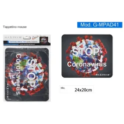 TAPPETINO PER MOUSE DA GIOCO GAMING PAD PER LAPTOP TAPPETO POGGIAPOLSO G-MPAD41