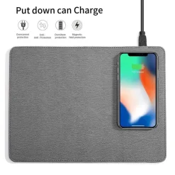 TAPPETINO PER MOUSE 2IN1 CON CARICATORE RICARICA WIRELESS 10W INCORPORATA Q-T138