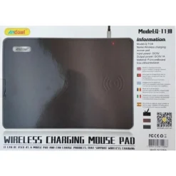 TAPPETINO PER MOUSE 2IN1 CON CARICATORE RICARICA WIRELESS 10W INCORPORATA Q-T138