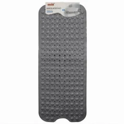 TAPPETINO PER VASCA ANTISCIVOLO 100 X 40 CM TAPPETO DOCCIA IN PVC 79743 GRIGIO