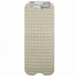 TAPPETINO PER VASCA ANTISCIVOLO 100 X 40 CM TAPPETO DOCCIA IN PVC 79741 BEIGE
