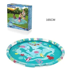 TAPPETINO SPLASH CON GETTI D'ACQUA EFFETTO FONTANA FONDALE MARINO 165 CM 52487