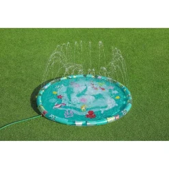 TAPPETINO SPLASH CON GETTI D'ACQUA EFFETTO FONTANA FONDALE MARINO 165 CM 52487