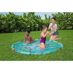 TAPPETINO SPLASH CON GETTI D'ACQUA EFFETTO FONTANA FONDALE MARINO 165 CM 52487