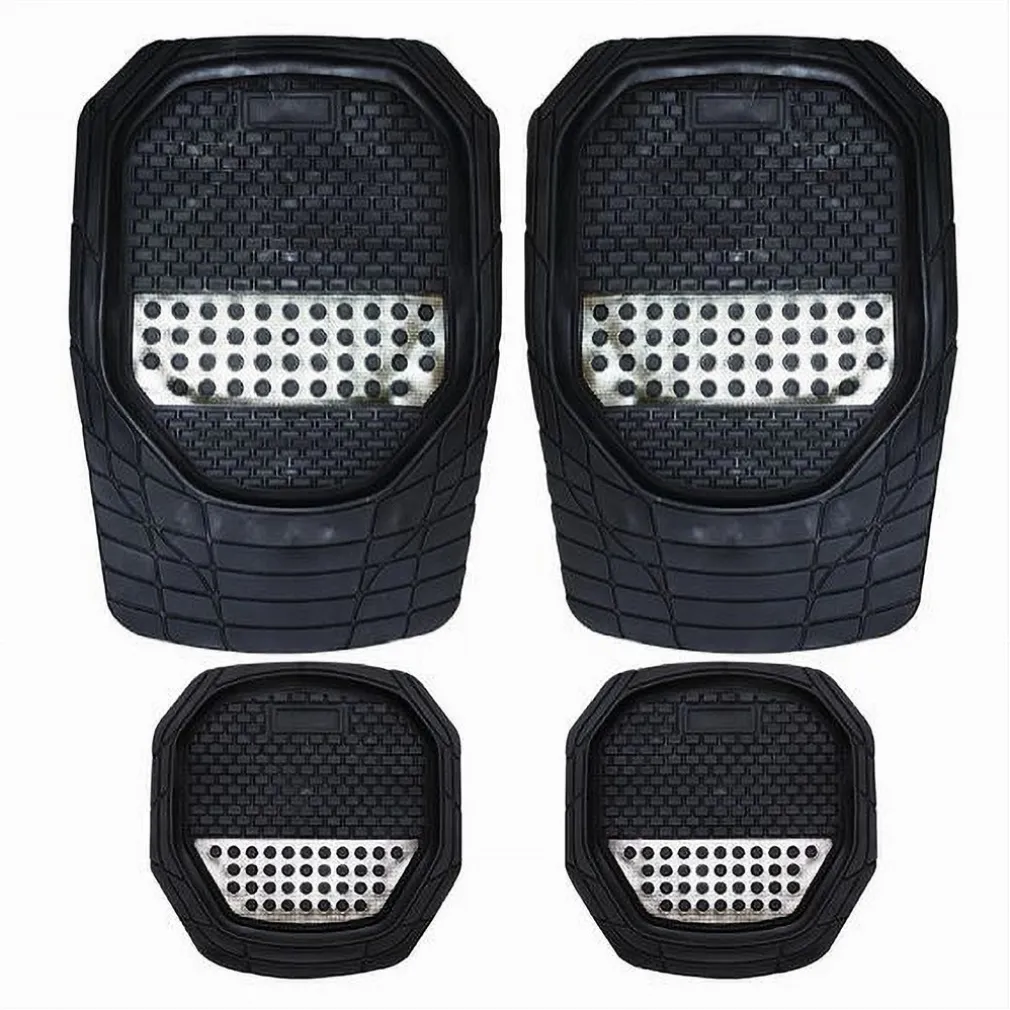 TAPPETINO UNIVERSALE DA AUTO PVC STAMPA TURBO TAPPETINI 4 PEZZI MAXTECH MATS-05
