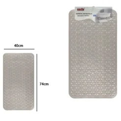 TAPPETO ANTISCIVOLO INTRECCIO GEOMETRICO BEIGE PER VASCA DA BAGNO DOCCIA 40X74CM 10798