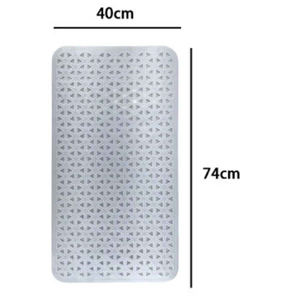 TAPPETO ANTISCIVOLO INTRECCIO GEOMETRICO BIANCO PER VASCA DA BAGNO DOCCIA 40X74CM 10797