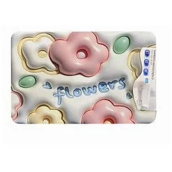 TAPPETO 3D BAGNO ANTISCIVOLO ASCIUGATURA RAPIDA MORBIDO ASSORBENTE 38X58CM 87223