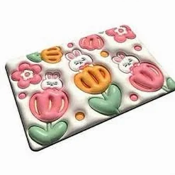 TAPPETO 3D BAGNO ANTISCIVOLO ASCIUGATURA RAPIDA MORBIDO ASSORBENTE 38X58CM 87223