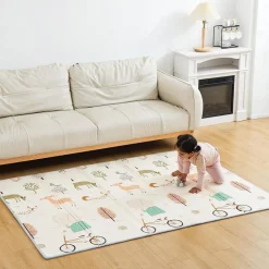 TAPPETO DA GIOCO PER BAMBINI NEONATO XPE SCHIUMA PIEGHEVOLE PORTABILE 180X200 CM