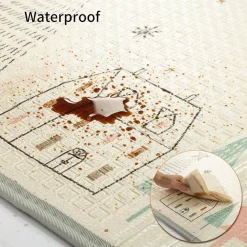 TAPPETO DA GIOCO PER BAMBINI NEONATO XPE SCHIUMA PIEGHEVOLE PORTABILE 150X200 CM