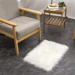 TAPPETO FINTA PELLICCIA SINTETICA PER ANIMALI SOGGIORNO CAMERA LAVABILE 40X60CM