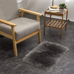 TAPPETO FINTA PELLICCIA SINTETICA PER ANIMALI SOGGIORNO CAMERA LAVABILE 40X60CM