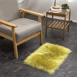 TAPPETO FINTA PELLICCIA SINTETICA PER ANIMALI SOGGIORNO CAMERA LAVABILE 40X60CM