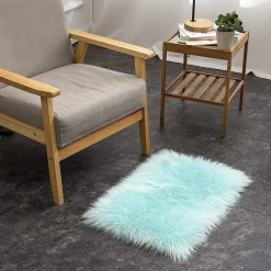 TAPPETO FINTA PELLICCIA SINTETICA PER ANIMALI SOGGIORNO CAMERA LAVABILE 50X80 CM