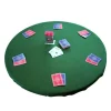 TAPPETO IN TESSUTO FELTRO VERDE DA TAVOLO PER GIOCO POKER CASINÒ DIAMETRO 180 CM