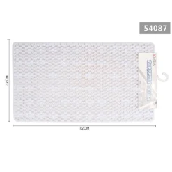 TAPPETO PER DOCCIA TAPPETINO VASCA DA BAGNO RETTANGOLARE 37 X 72CM BIANCO 54087