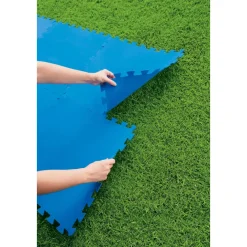 TAPPETO PIASTRELLE BASE SOTTO PISCINA COMPONIBILE PROTETTIVO DA 50X50 CM BLU 58220
