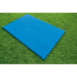 TAPPETO PIASTRELLE BASE SOTTO PISCINA COMPONIBILE PROTETTIVO DA 50X50 CM BLU 58220