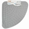 TAPPETO PVC ANTISCIVOLO TRIANGOLARE GRIGIO PER VASCA BAGNO DOCCIA 50X70 CM 79737