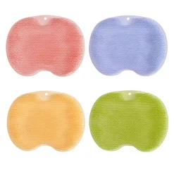 TAPPETO SPAZZOLA PIEDI SCHIENA SCRUBBER BAGNO ANTISCIVOLO TAPPETINO DOCCIA 30X22