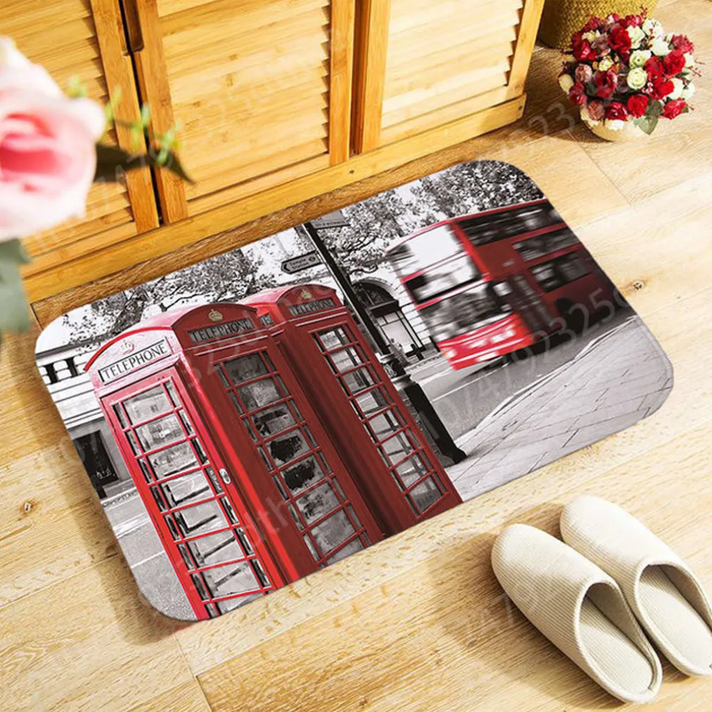 TAPPETO STAMPATO ZERBINO BAGNO ANTISCIVOLO DOCCIA VARIE FANTASIE E COLORI 40X60