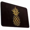 TAPPETO TAPPETINO ANTISCIVOLO TESSUTO BAGNO ARREDO 40X60CM NERO CON ANANAS 69750