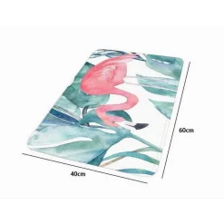 TAPPETO TAPPETINO ANTISCIVOLO TESSUTO PER BAGNO ARREDO 40X60CM FENICOTTERO 69956