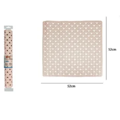 TAPPETO TAPPETINO ANTISCIVOLO PER VASCA DA BAGNO DOCCIA 52 X 52 CM 79757