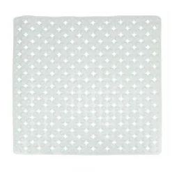 TAPPETO TAPPETINO BIANCO ANTISCIVOLO PER VASCA DA BAGNO DOCCIA 52 X 52 CM 79756