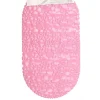 TAPPETO TAPPETINO DOCCIA VASCA ANTISCIVOLO PER BAGNO ARREDO ROSA 38X68 CM 54046