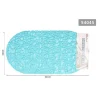 TAPPETO TAPPETINO DOCCIA VASCA ANTISCIVOLO BAGNO ARREDO AZZURRO 38 X 68 CM 54045