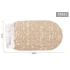 TAPPETO TAPPETINO DOCCIA VASCA ANTISCIVOLO PER BAGNO ARREDO BEIGE 38X68CM 54042