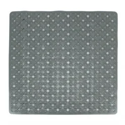 TAPPETO TAPPETINO GRIGIO ANTISCIVOLO PER VASCA DA BAGNO DOCCIA 52 X 52 CM 79761