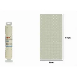 TAPPETO TAPPETINO IN PVC ANTISCIVOLO VASCA DA BAGNO DOCCIA 68 X 36CM 79753 BEIGE