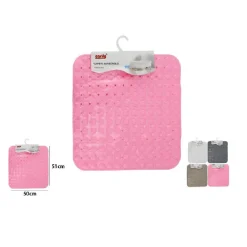TAPPETO TAPPETINO IN PVC ANTISCIVOLO PER VASCA DA BAGNO DOCCIA 51 X 50 CM 59634