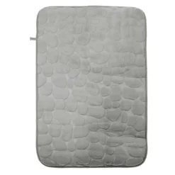 TAPPETO TAPPETINO IN TESSUTO EFFETTO SASSI PER ARREDO BAGNO 45X70CM 79932 GRIGIO