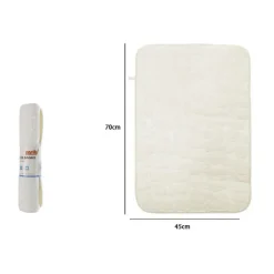 TAPPETO TAPPETINO IN TESSUTO EFFETTO SASSI PER ARREDO BAGNO 45X70CM 79927 BIANCO