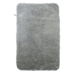 TAPPETO TAPPETINO IN TESSUTO MORBIDO PER ARREDO BAGNO 45 X 70 CM GRIGIO 79926